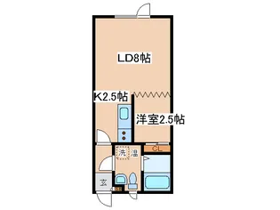 ハイツヴァイオレット【2階】の間取り