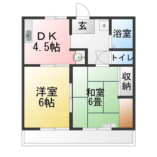 パークサイド1丁目B【3階】の間取り
