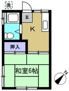 鈴木荘【2階】の間取り