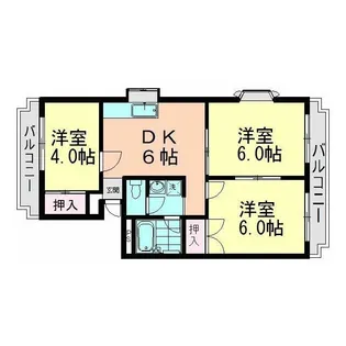 ヒルトップ矢野【2階】の間取り