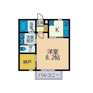 メゾン ブランシュ トムロ【1階】の間取り