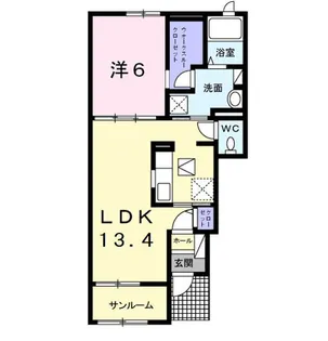 グレイスセレノ【1階】の間取り