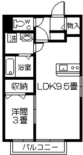 ナチュール清和【2階】の間取り