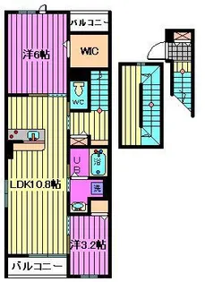 ヒカルサ西大宮【3階】の間取り
