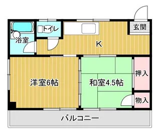 山之尻マンション【3階】の間取り