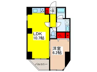 ラスパシオ蔵前レジデンス【4階】の間取り