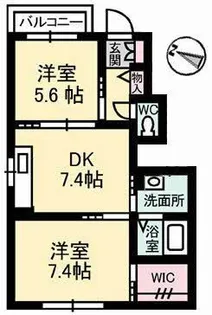 リラ・ショーカ【1階】の間取り