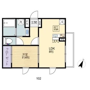 サンライズ【1階】の間取り