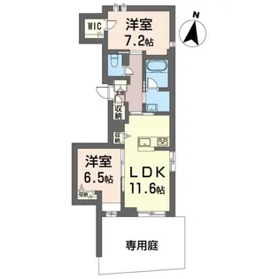グラン浦和【1階】の間取り