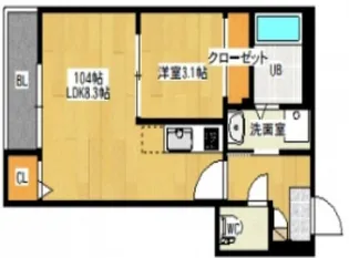 Grandtic Hinata【1階】の間取り
