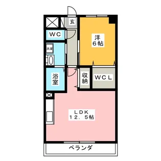 ロイヤルマンション本町【3階】の間取り