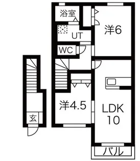 アルページュ【2階】の間取り