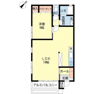 サンクレスト【1階】の間取り