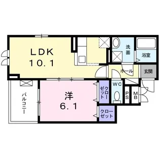 カーサ・コリーナ【2階】の間取り