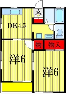 平成ハイツ【2階】の間取り