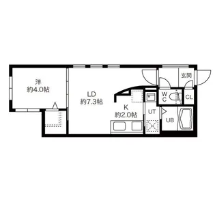 HUGA PREMIUM SUITE(ヒューガプレミアムスイート)【4階】の間取り