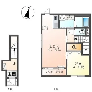 クレスト・若宮【2階】の間取り