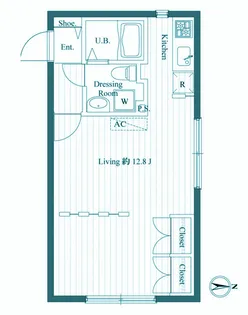 セゾンデブランシェ青葉台【4階】の間取り