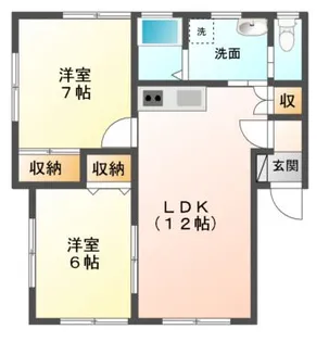 グロリエッタ3【1階】の間取り