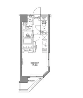 ザ・パークハビオ神楽坂香月【3階】の間取り