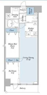 グランカーサ両国ヴェルデ【7階】の間取り