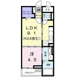 ラ フエンテ【1階】の間取り