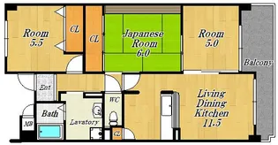 メゾンフロマージュ関目(A)【4階】の間取り