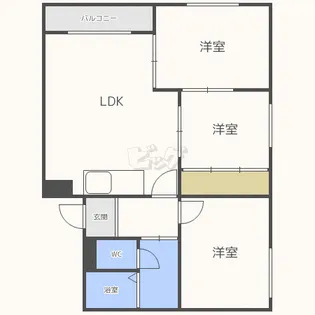 OMレジデンス新川【1階】の間取り