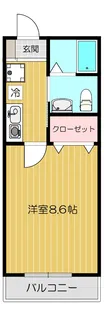 リバティヒルズ新松戸【1階】の間取り
