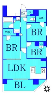 クオス新横浜【3階】の間取り