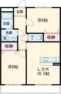 サンモール美木【2階】の間取り