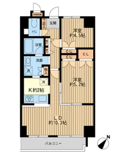 プリヴェ根岸【5階】の間取り