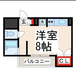 アベニュー神水【4階】の間取り