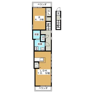 Reveur Heian【2階】の間取り