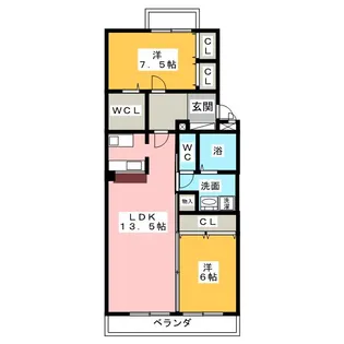 Cradle【2階】の間取り