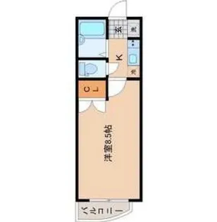 ドウワスカイホーム中山【2階】の間取り