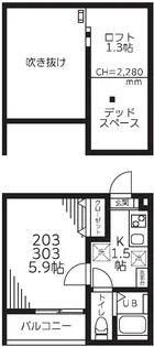 アザーレ・キュリオス百合ヶ丘【3階】の間取り