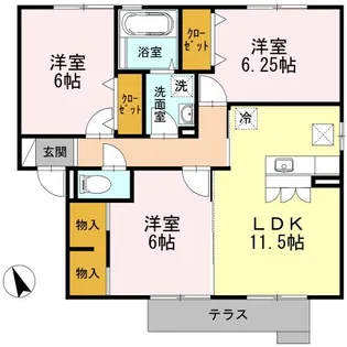 R’セレスト II【1階】の間取り