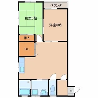 スコラコート【1階】の間取り