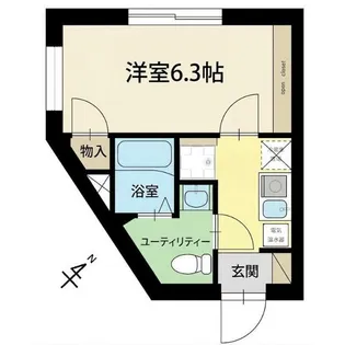 フラシア東品川【3階】の間取り