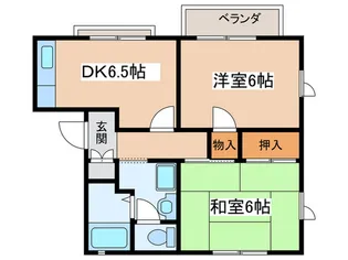 ファミ-ルナルセC【2階】の間取り