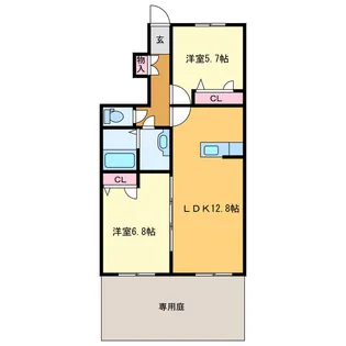 ラフォート【1階】の間取り