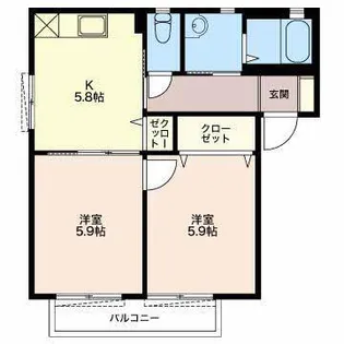 リヴィエールマルシェ【1階】の間取り