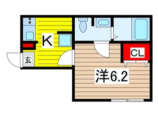 アイクル西川口【1階】の間取り