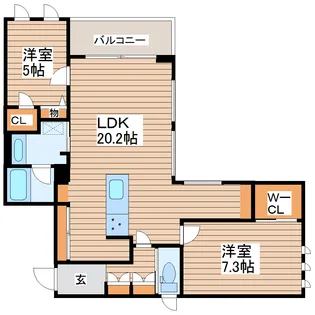 アリスティオ荒井駅前【3階】の間取り
