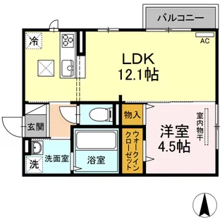 パレンティーア【1階】の間取り