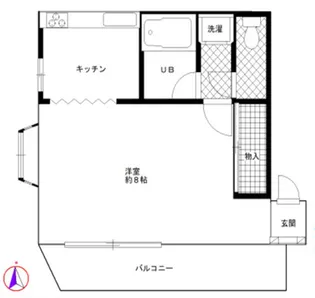 第3江口コーポ【3階】の間取り