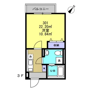 カーサ・リスボア【3階】の間取り