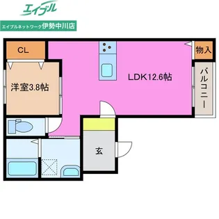 AKATSUKI RESIDENCE 久居野村【1階】の間取り