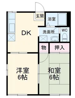 アンビション並木A棟【1階】の間取り